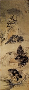  1690 Canvas - Shitao the drunk poet 1690 old China ink